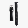 Lorier black leather strap with stainless steel hardware